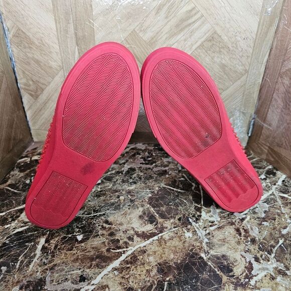 Steve Madden women's fashion hi-top red shoes size 6  594 - Picture 5 of 11